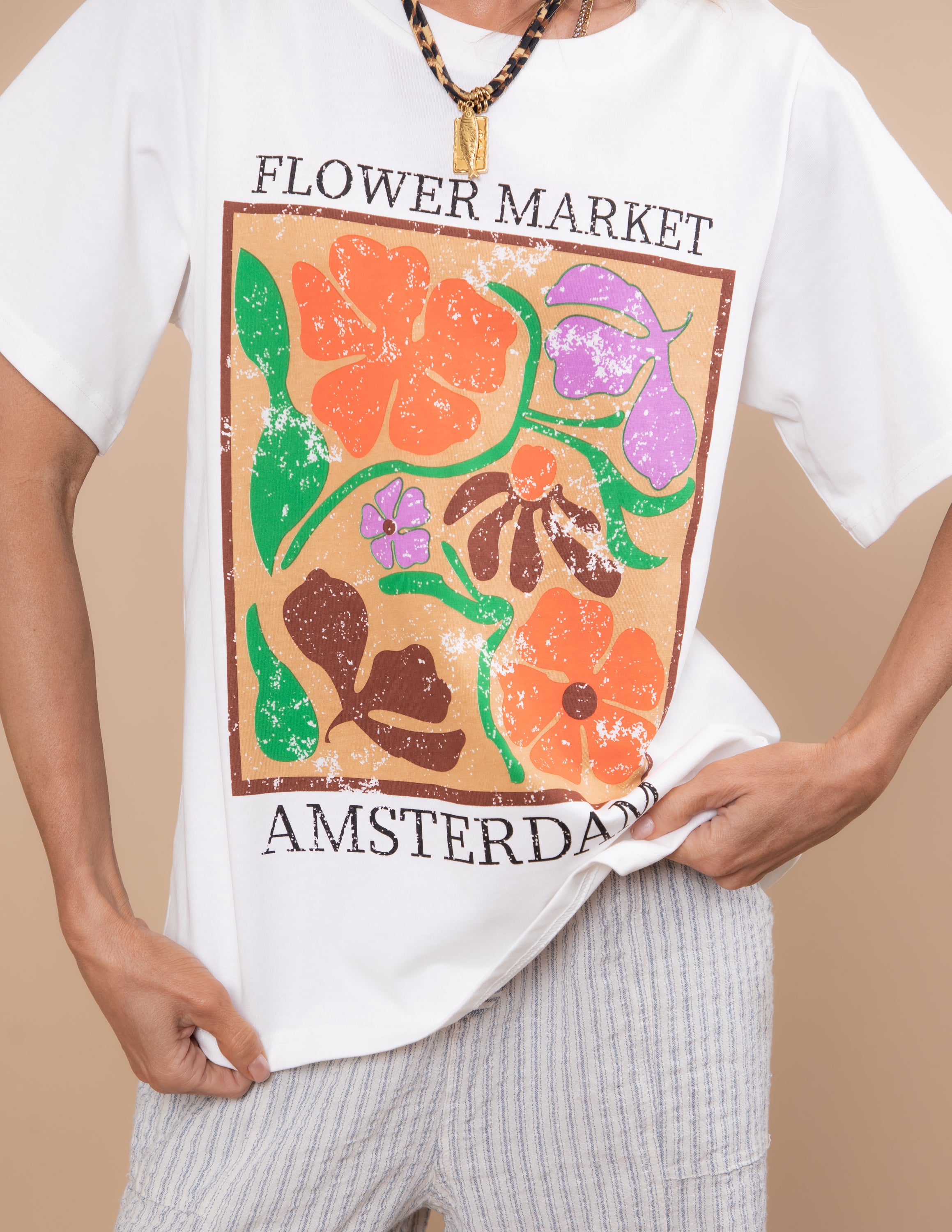 Amsterdam Flower Market Graphic Tee