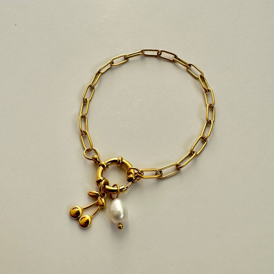 Cherry & Pearl Bracelet