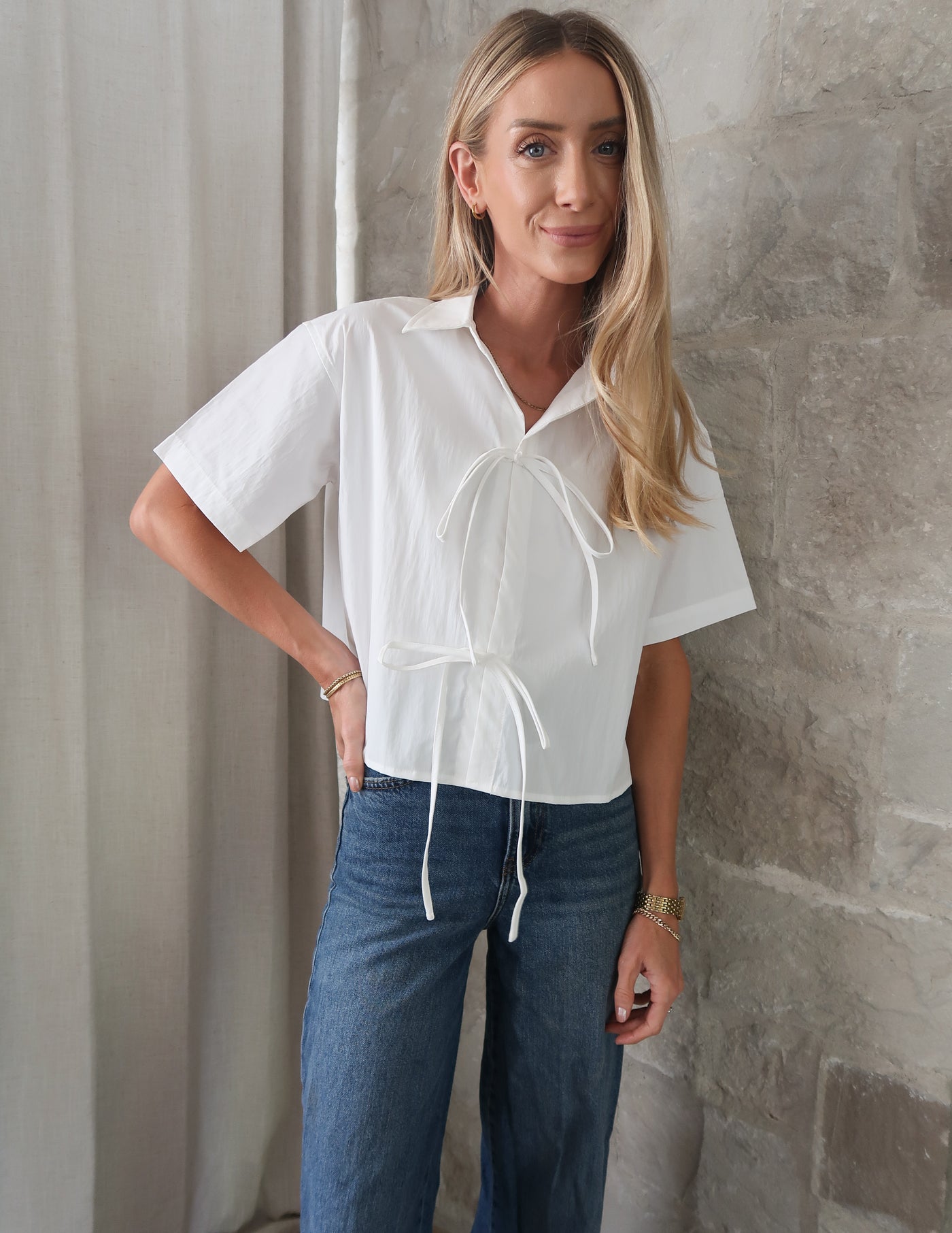 Everyday Ease Poplin Top