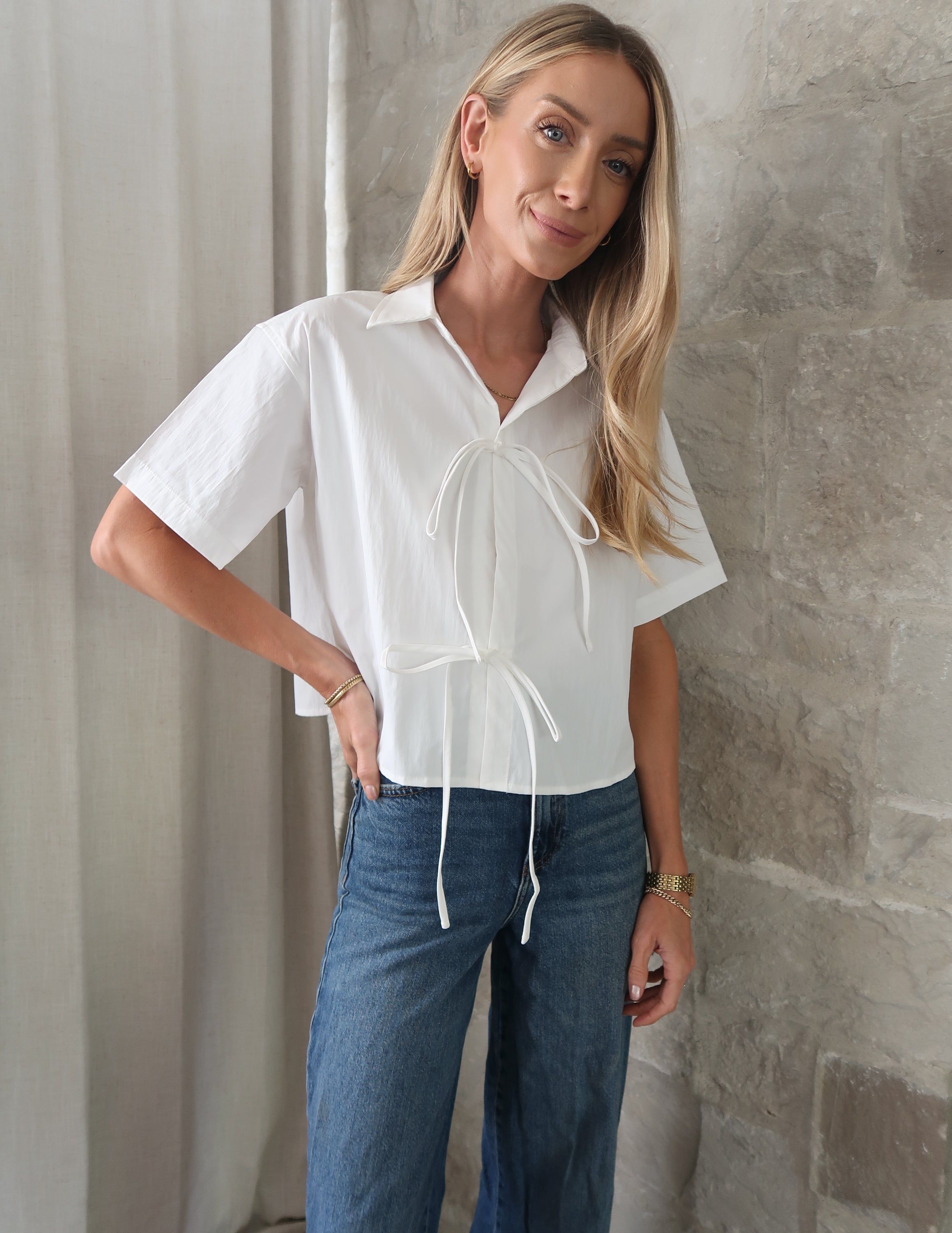 Everyday Ease Poplin Top