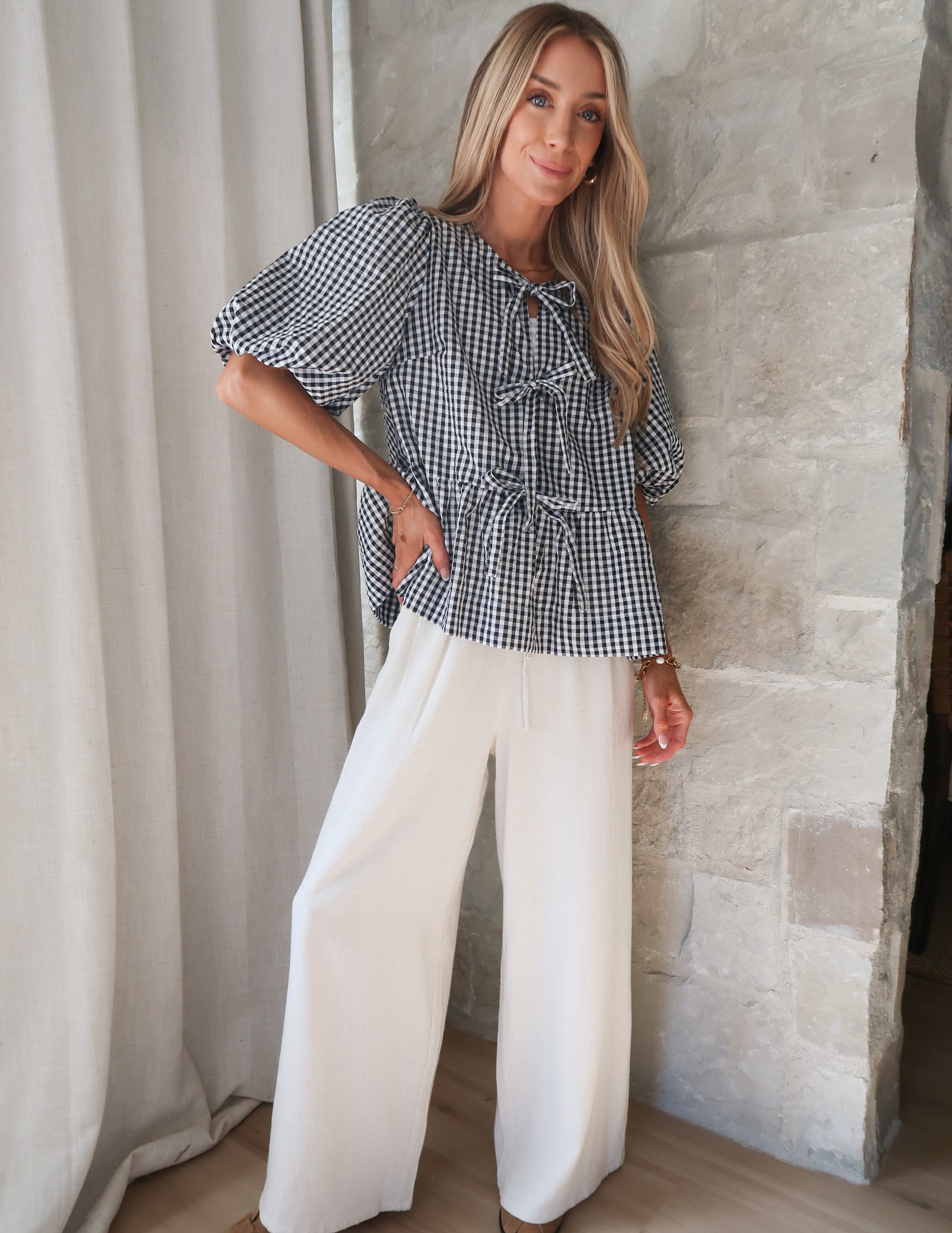 Kiki Plaid Top