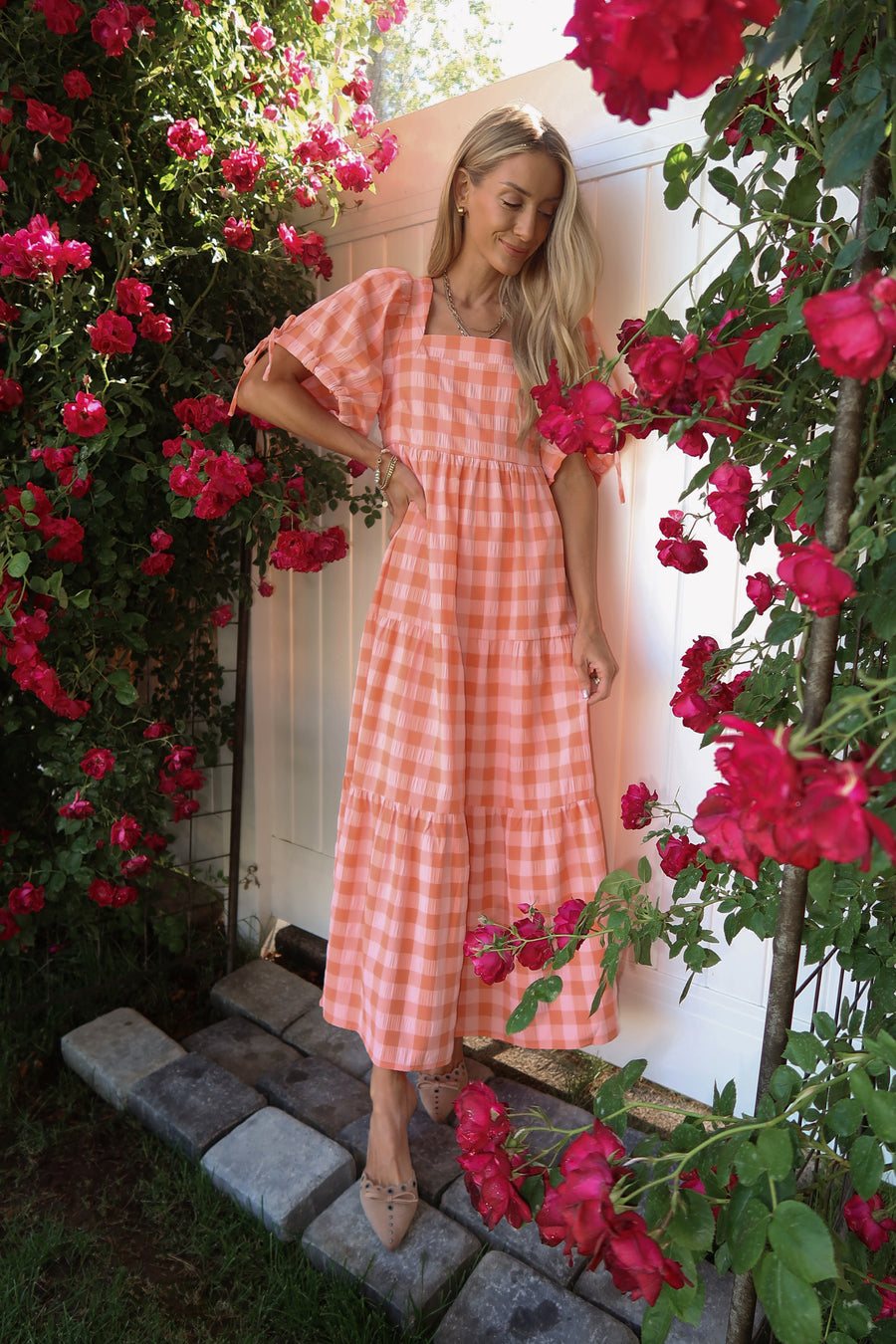 Savvy Checkered Dress