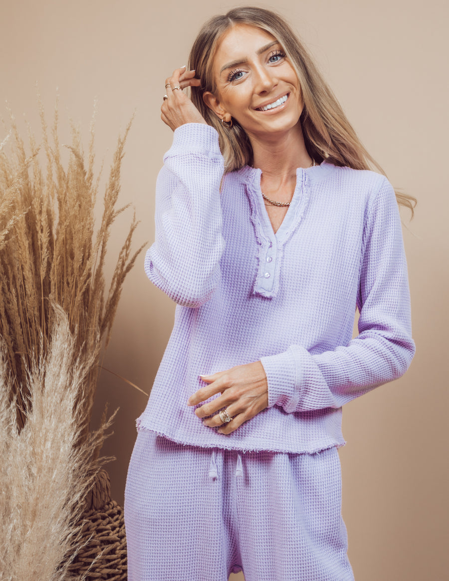 Kynlee Waffle Knit Top