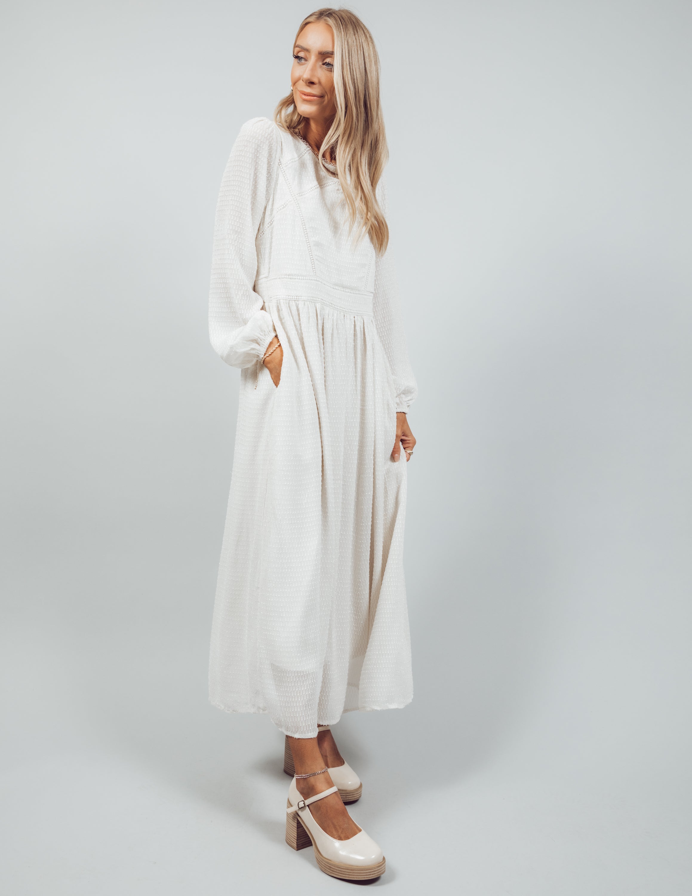 Lurex Midi Dress